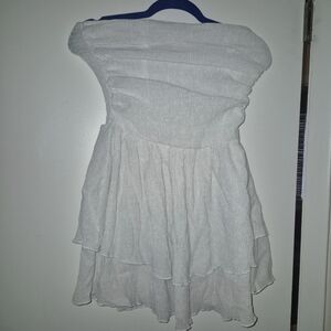 Elegant White Off-Shoulder Mini Dress